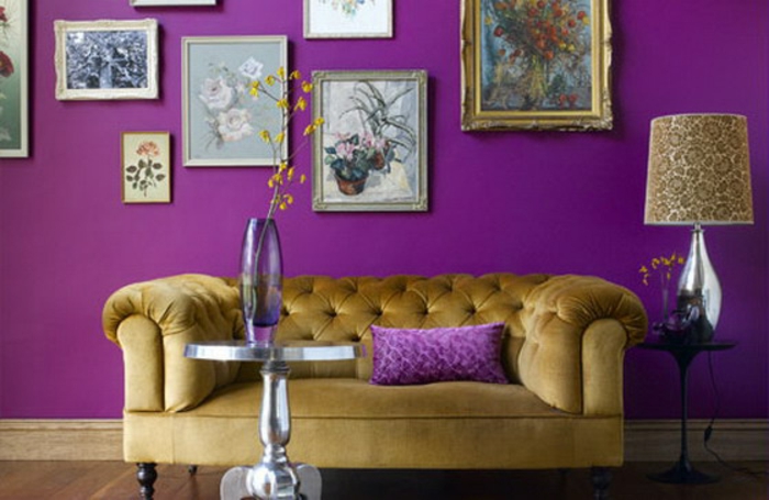 púrpura-Papel-muchas de imagen a la pared