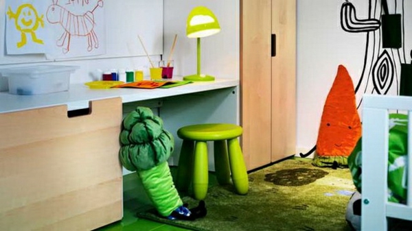 limegrüne-Schreibtischampen-по-най-разсадник дизайн идея