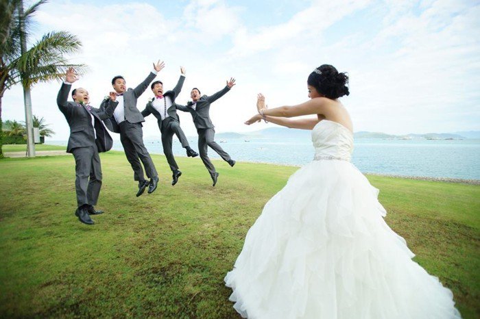 αστείες φωτογραφίες του γάμου νύφη τους φίλους