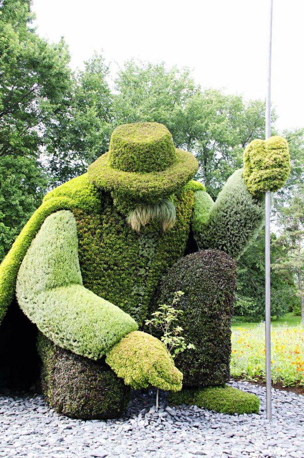 αστείο-gartenfiguren-Μόντρεαλ-topiary-ανθρώπινης