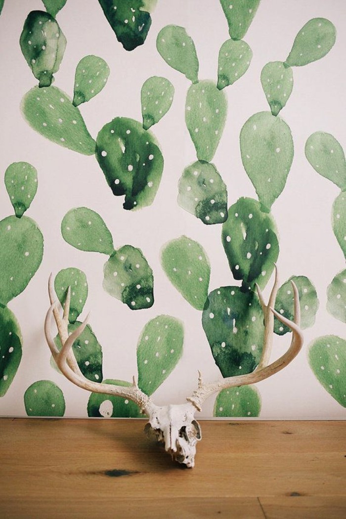 funny-tapéta-mintát Cactus rusztikus ajándéktárgy