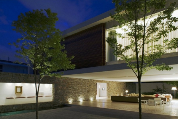 luxus ház minimalizmus építészet szuper nagy ház