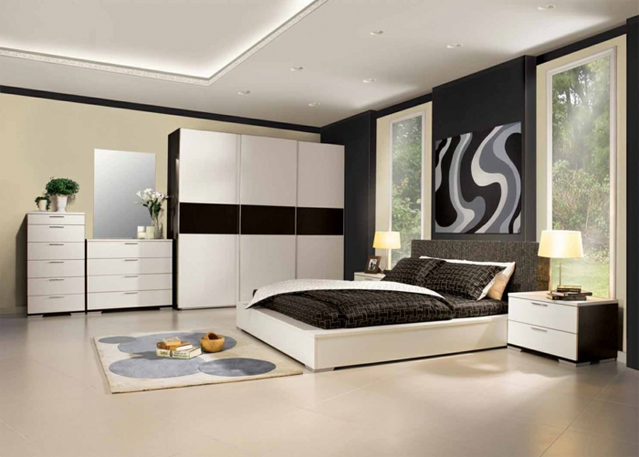muebles de muy-dormitorio de lujo moderno