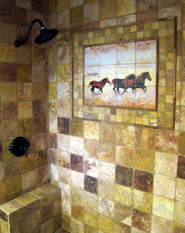 луксозен стенен дизайн-баня-златист цвят-ултрамодерен