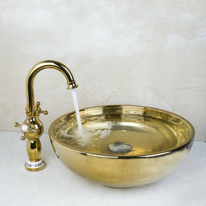 luxus-mosogató-aranyszínű-elegáns design