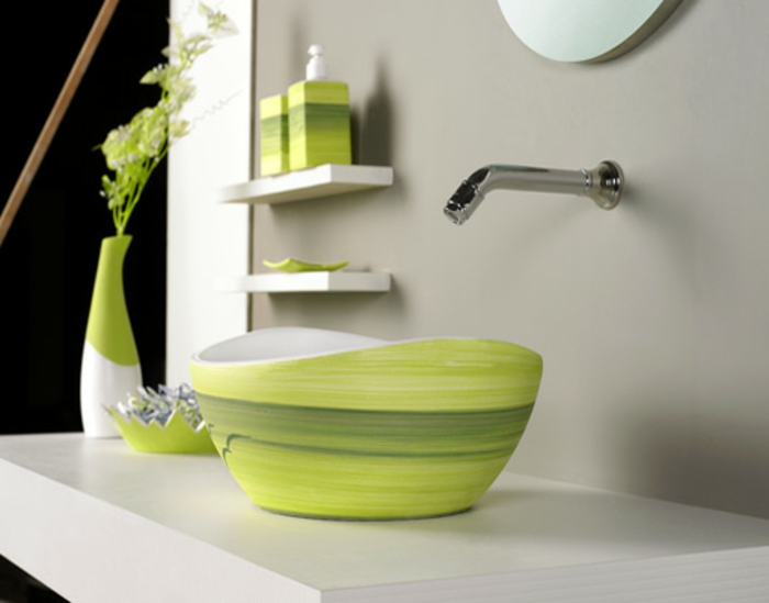 luxus-mosogató-zöld modell