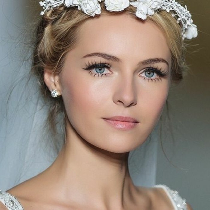 šminka vjenčanja mladenka-fino izgleda, bijela i dugo trepavice-prirodni-izgleda diskretan anđele