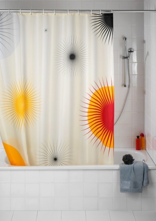 marimekko-online-shop-shower-curtains - 现代浴缸