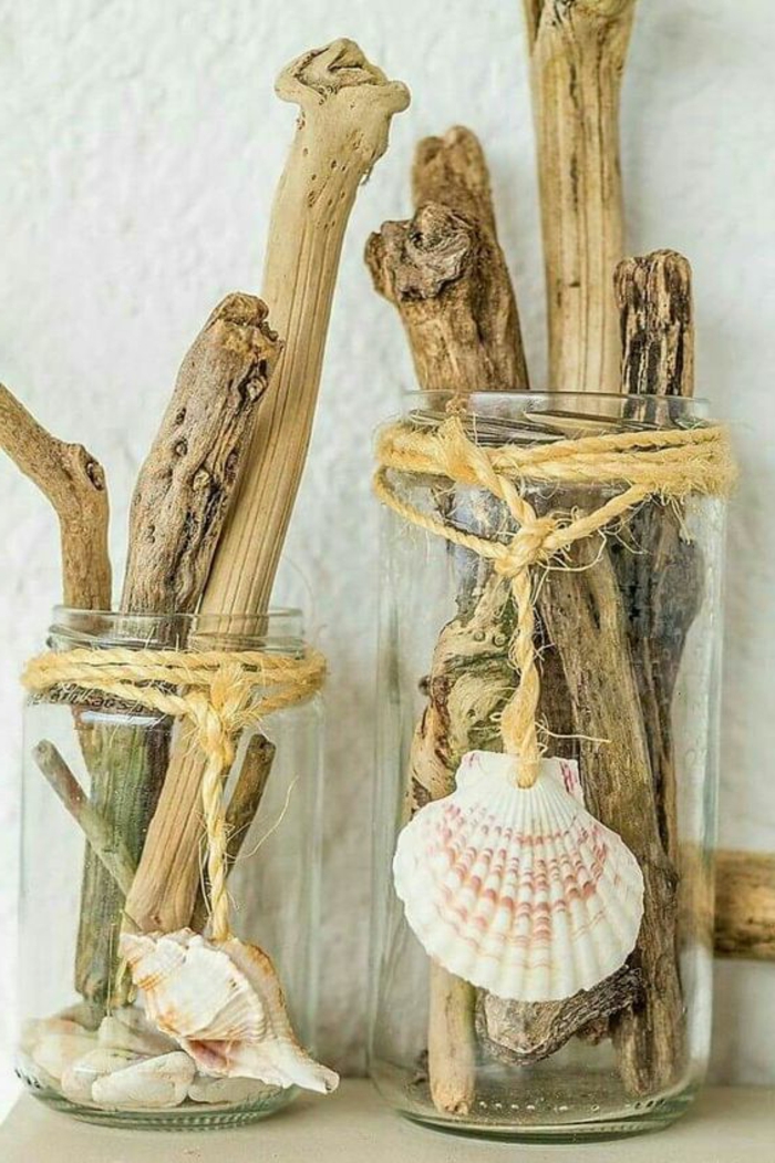 Pomorski ukrašavanje tinker ideja driftwood i školjke