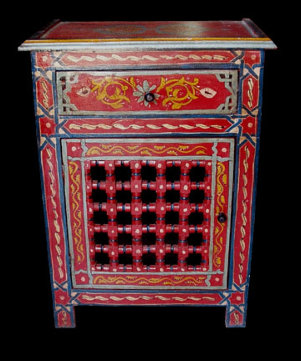 Marroquí-muebles-rojo-mueble