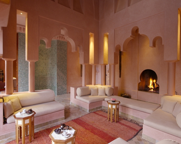 Marokon huonekalujen kaunis makuuhuoneen