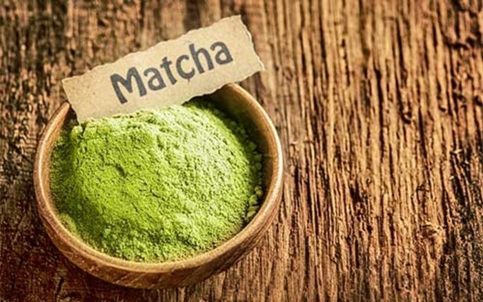 Matcha-poudre-recettes-en-un Schüssel-matcha-thé vert à cuire et boire organiques produits