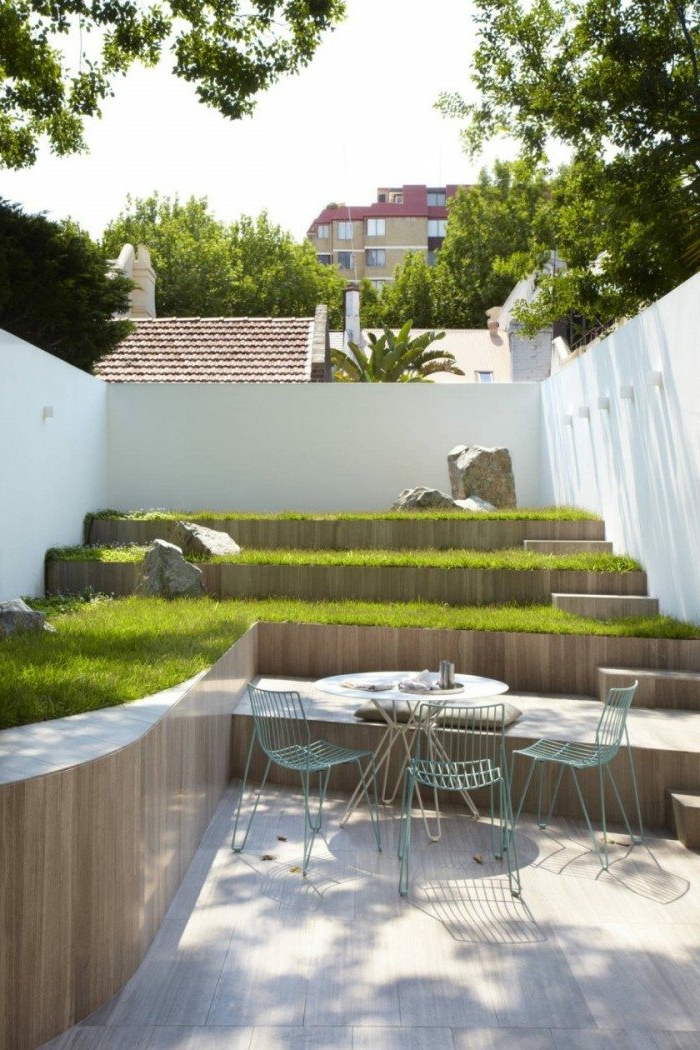 озеленена градина, просто градинско обзавеждане - примери за озеленяване