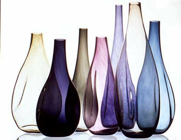 A üveg vázák díszítik-deco váza különböző színek