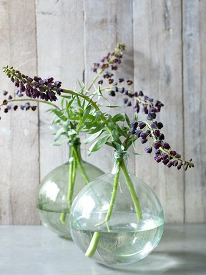 с вази-украса-сферични саксии за цветя стъкло