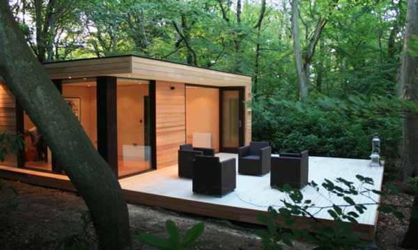 moderni vrt-kuća studio veranda