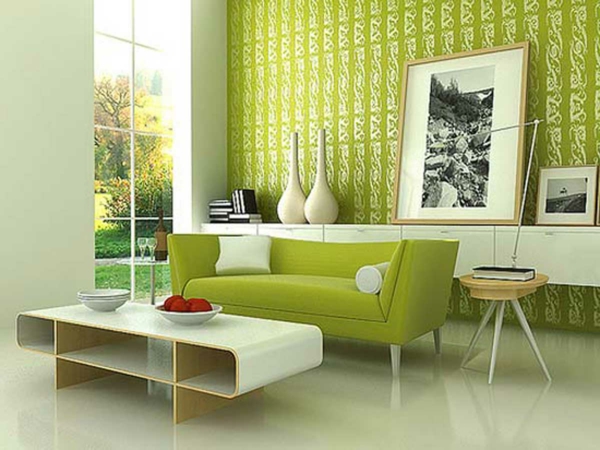 съвременния начин на живот-блестящ зелен-бял-ия етаж