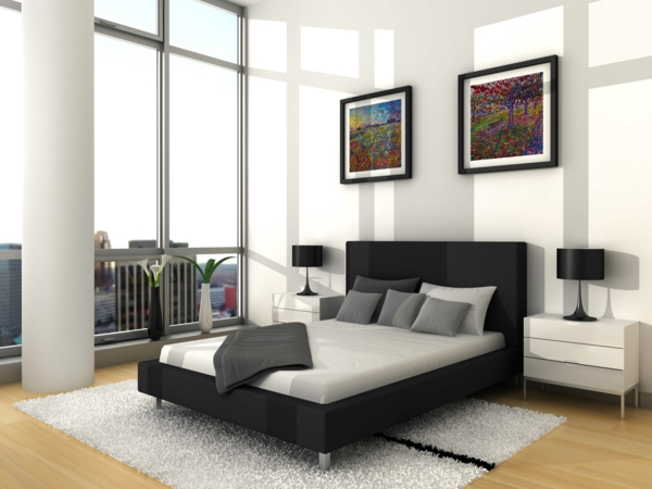 आधुनिक-बेडरूम फर्नीचर-एक-महान-माहौल-विलासिता बिस्तर