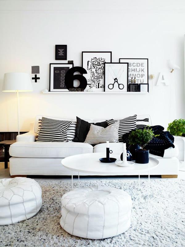 diseño moderno de la pared - de-la-sala de estar