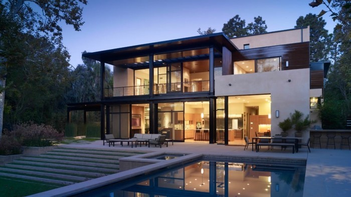 modern építész házak-érdekes-model-egy-super-medence