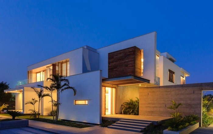 moderni-arkkitehti talojen luova suunnittelu-super-valaistus