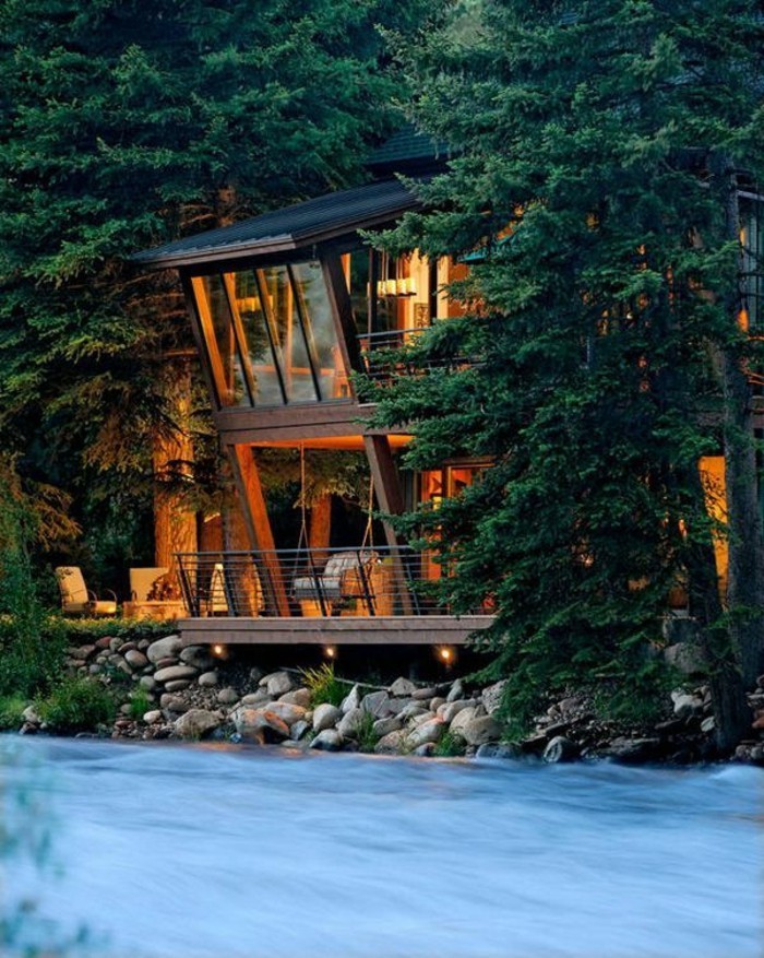 modernog arhitekta kuća-lijepe-dizajn-zeleno-okolina