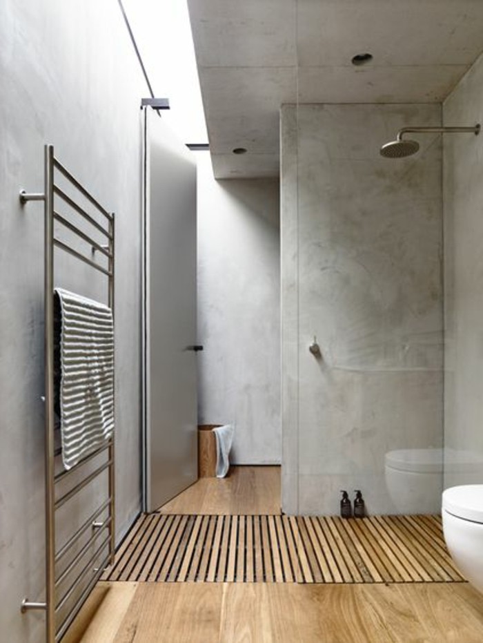 Η σύγχρονη-μπάνιο-ελκυστικό-τοίχους-γκρι χρώμα-super-design
