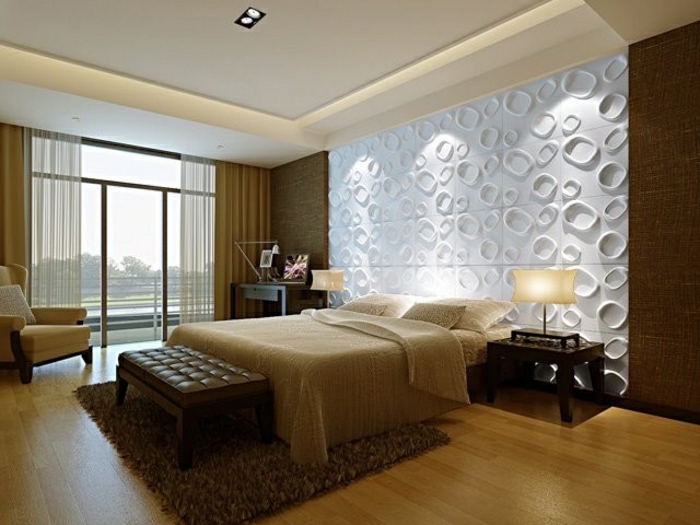 makuuhuone-inspiraatio Moderni-laitteen seinään suunnittelu-seinälevy seinään paneeli 3d seinälevy-seinälevy seinään suunnittelu