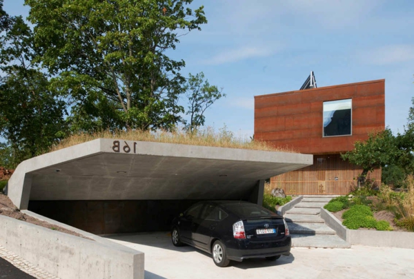 модерен гараж-интересна архитектура