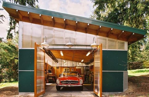 moderna garaža-klasik dizajna