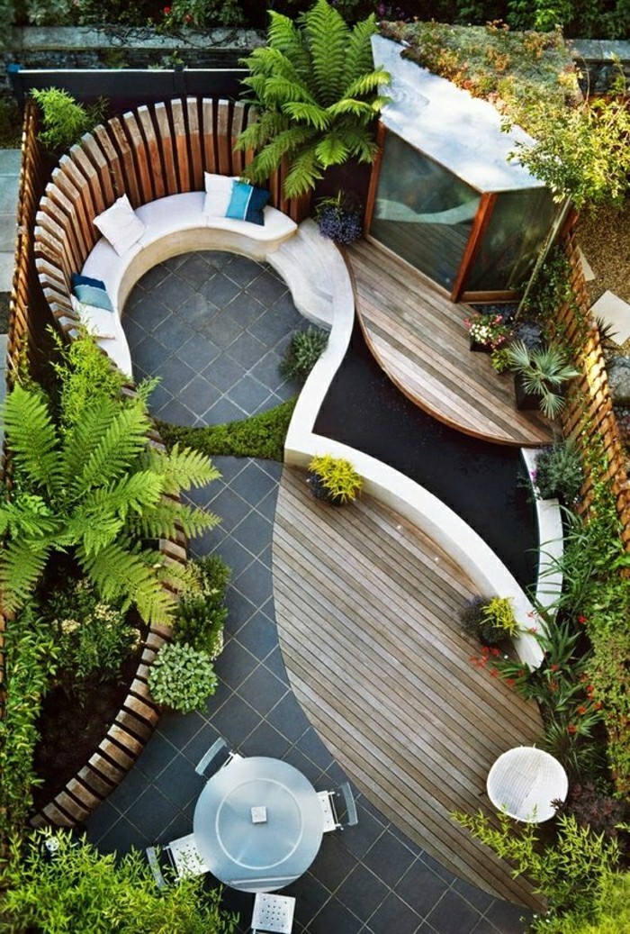 modernog uređenje-vrtu-art podne pločice