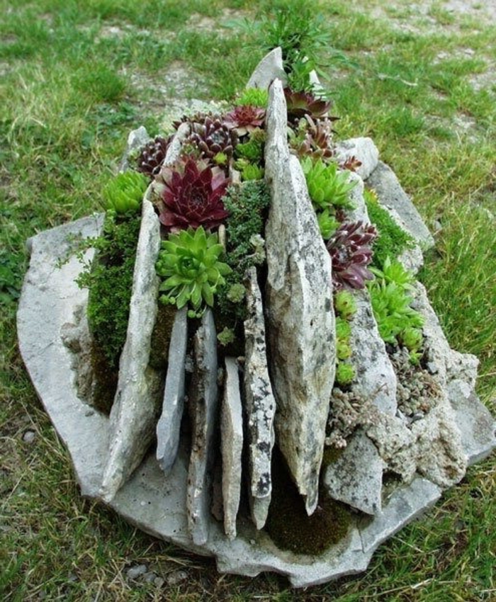 Съвременните градински идеи-с-камъни
