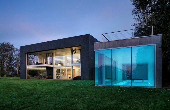 Модерните Homes-атрактивен модел-супер-интересна архитектура