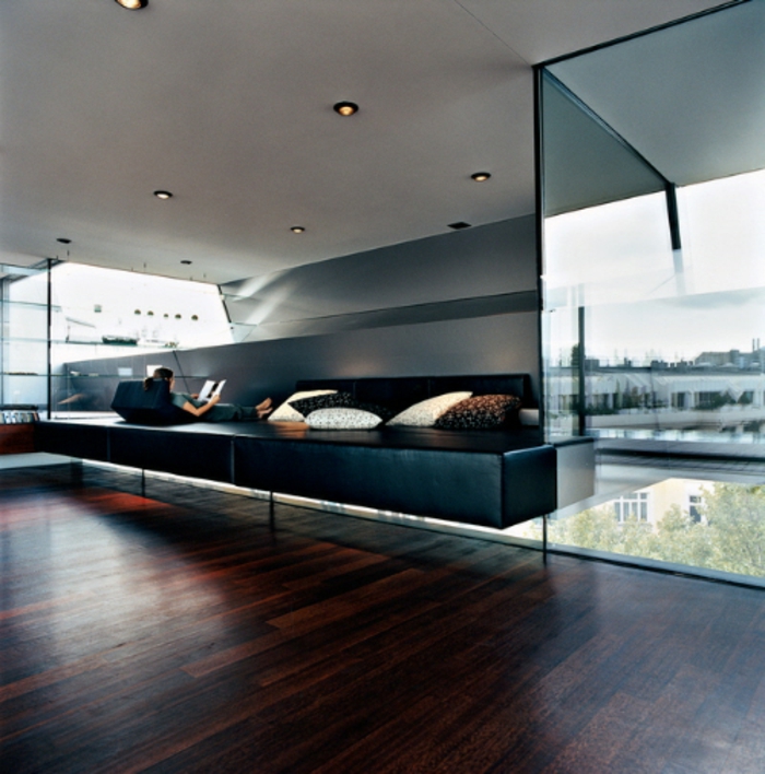 modernog interijera-poda od drva