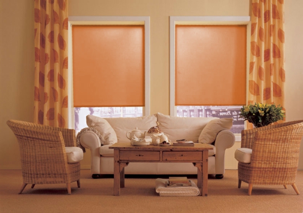 cortinas modernas-jalosine-melocotón-color-naranja