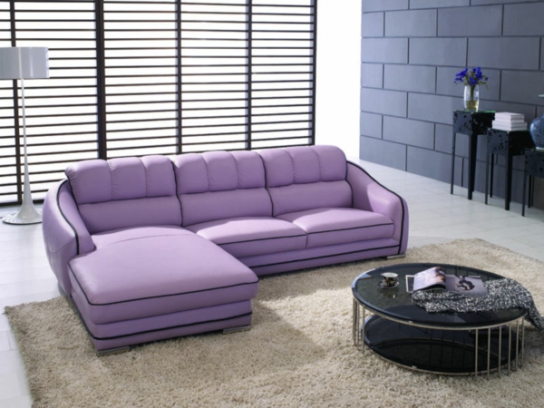 moderno-hogar-interior-ideas-púrpura-sofá-interesante partición