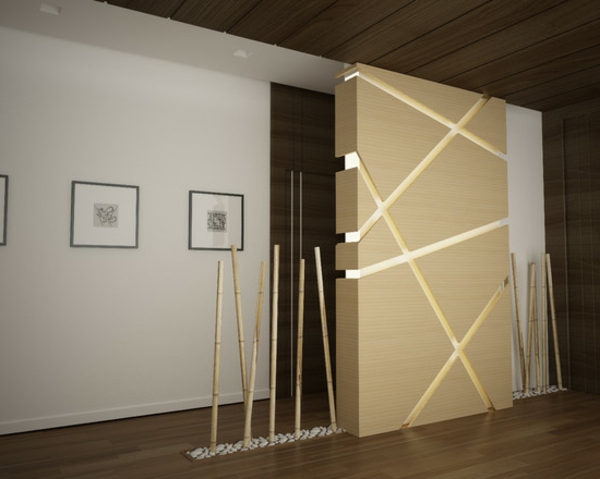 moderna soba-me-zanimljiva-bambus-ukras - vrlo lijepa soba