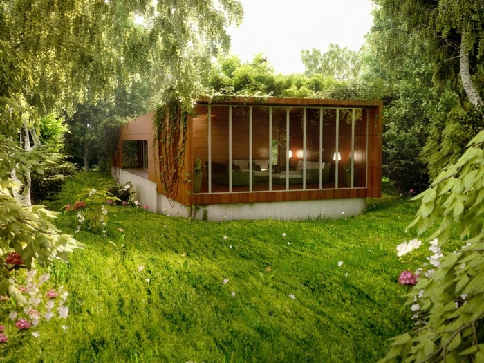 moderna arhitekt kuća-jako-pra-drveni model