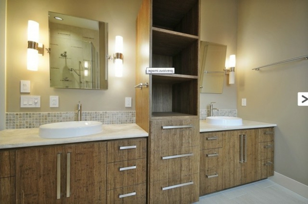 modern fürdőszoba - Under kabinet Bamboo