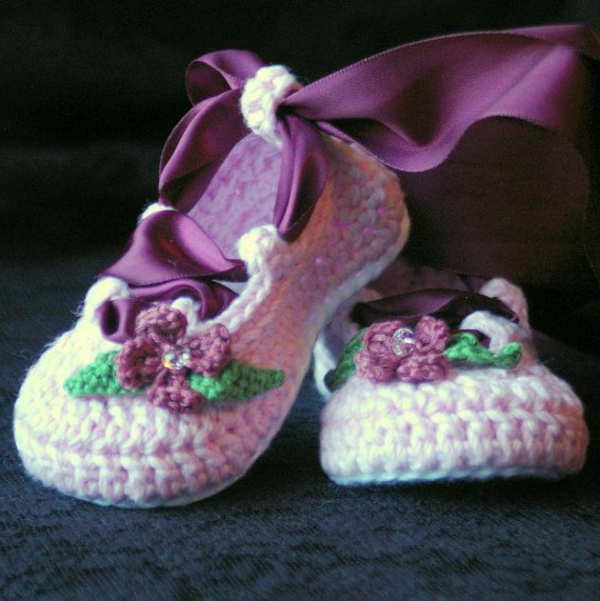 Zapatos-con-super-hermosa-diseño-crochet-gran-prácticos-ideas de diseño moderno-fantástico-bebé