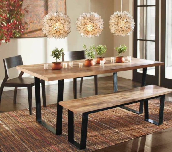 modern-étkező-gyönyörű-design fa padló