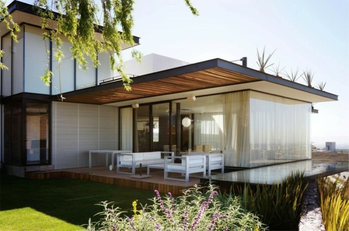 модерна къща-и-градина дизайн-с-пергола