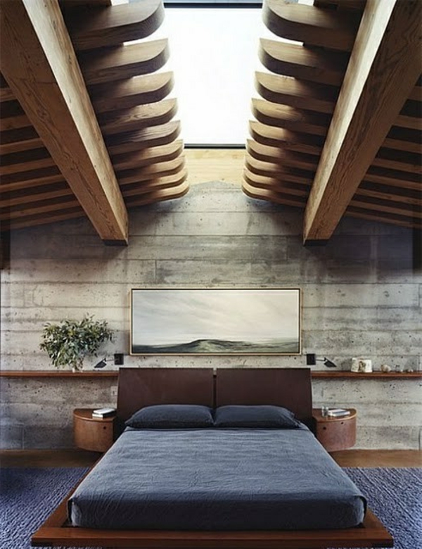 moderna spavaća soba za muškarce - postava - super kreativni dizajn