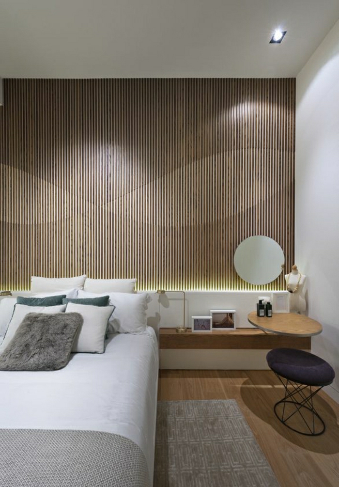 модерна спалня стена дизайн дърво-красивите стени-дневна стена дизайн