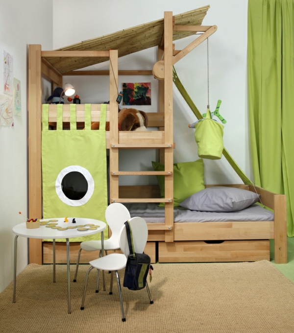 moderna i super-super-krevet na kat-etagnebett-u-vrtić uspostavi ideja za dizajn