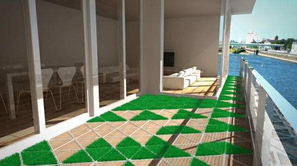 mozaik del piso balcón-make-bonita-terraza de la planta