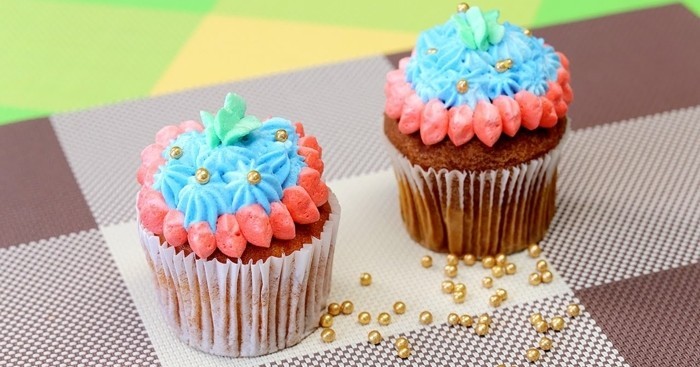 muffins-uređenja-ideje-plavo-roza-kolač-deco
