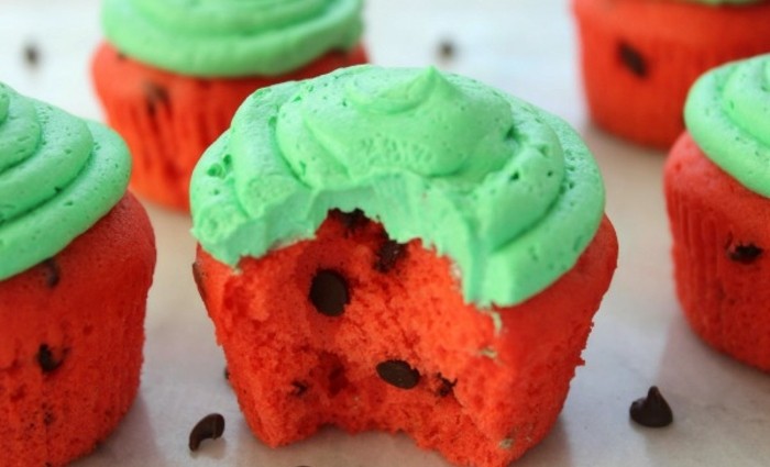 koristella muffinit-koristelu-ideoita-vesimeloni-muffinssi