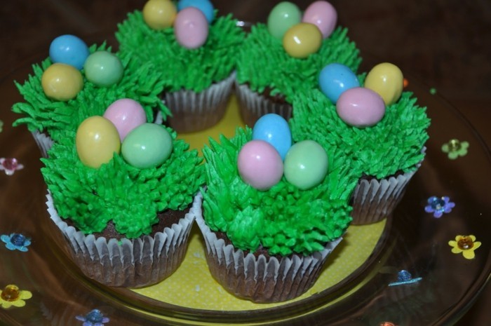 muffins-ukrašavaju za uskrsne cupcake-deco
