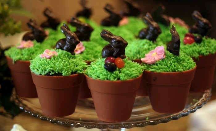 muffins-διακοσμούν-προς-easter-bunny-in-muffin φλυτζάνι-deco